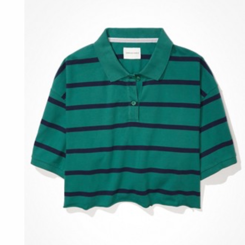 AE CROPPED POLO T-SHIRT